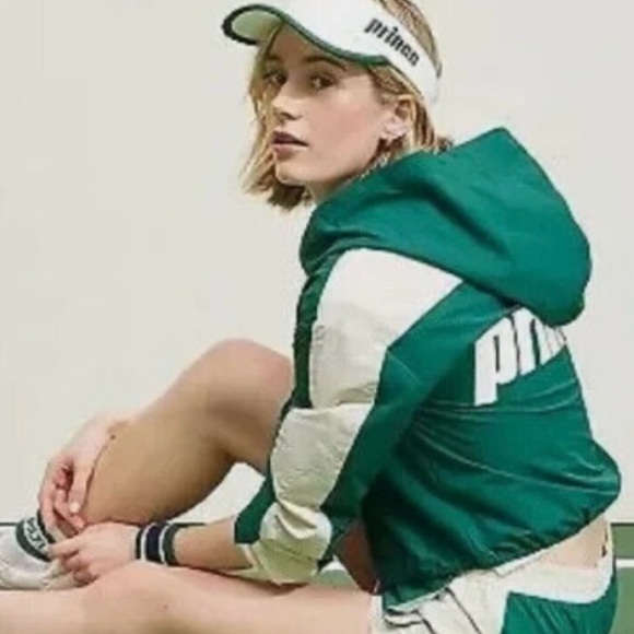 Prince Women’s Pickleball Hooded Zip-Up Crop Jacket Large - Picture 2 of 14